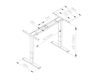 Spacetronik Elektryczny stelaż SPE-224RB Czarny - 1154063 - zdjęcie 2